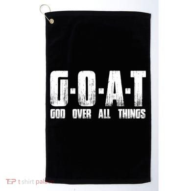 GOAT God Over All Things Golf Towel