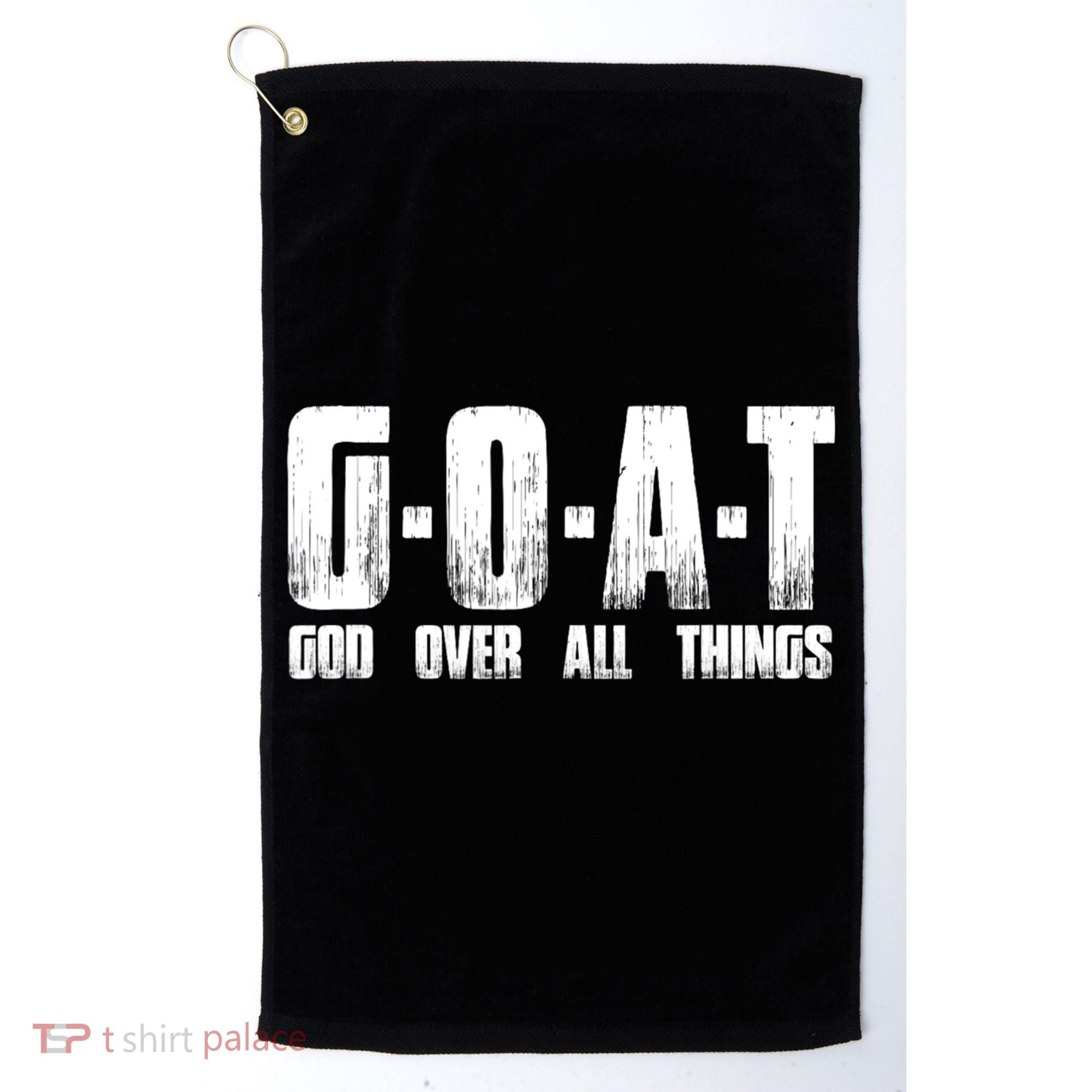 GOAT God Over All Things Golf Towel