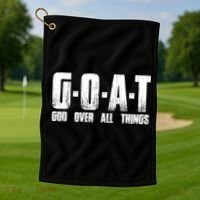 GOAT God Over All Things Golf Towel thumb 1
