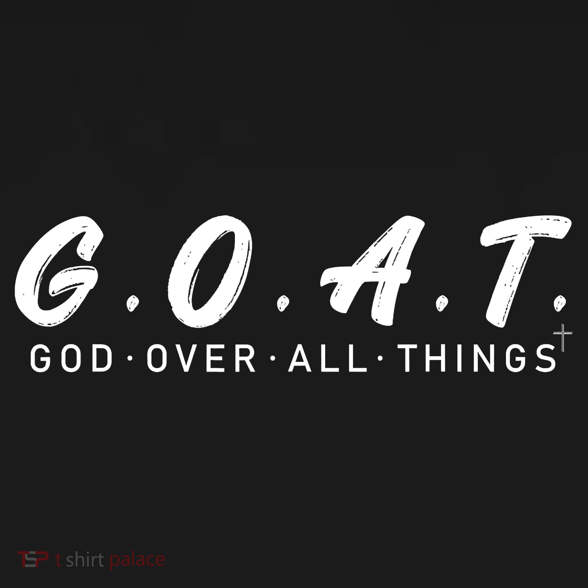 G.O.A.T God Over All Thing Black And White Coaster