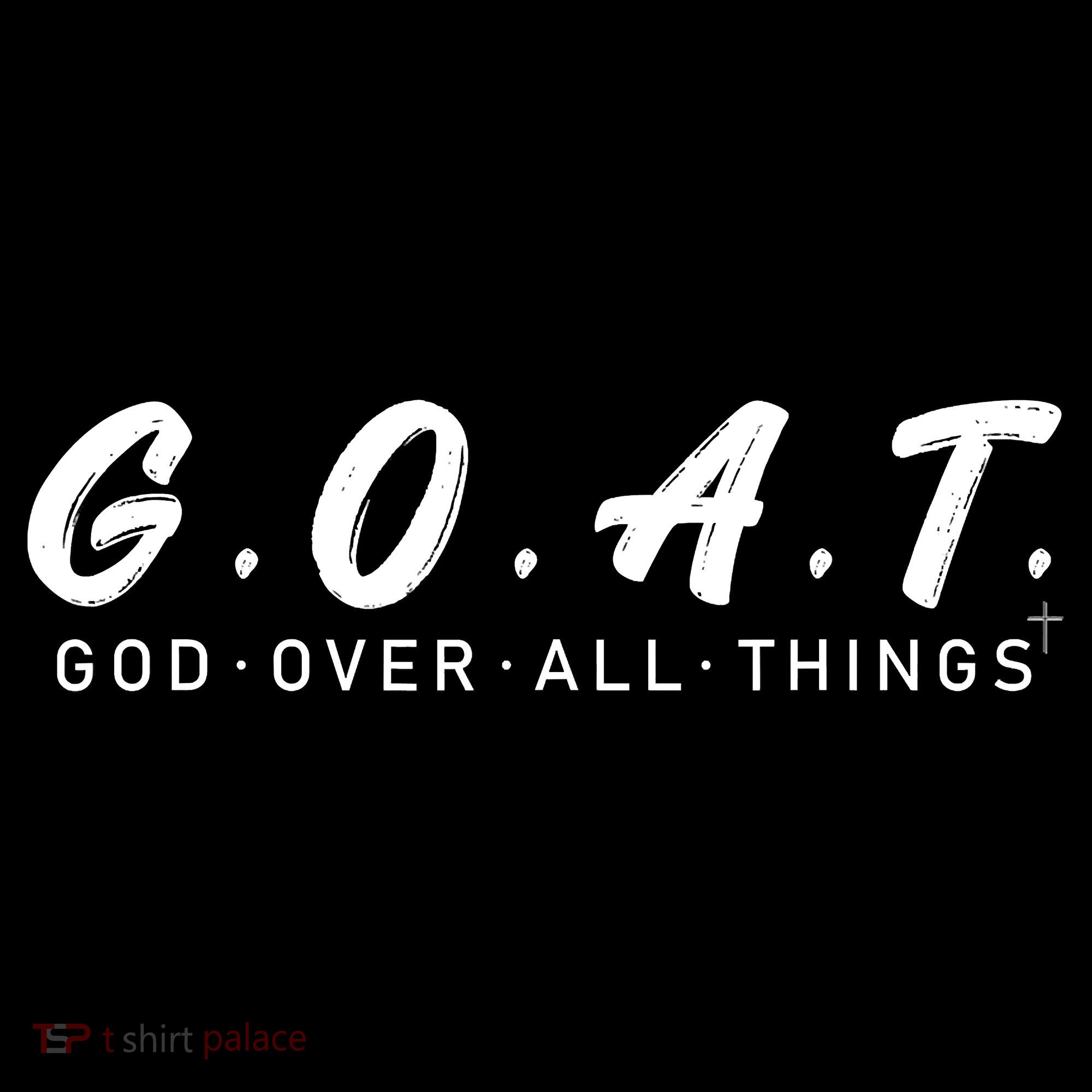 G.O.A.T God Over All Thing Black And White Women's Hoodie