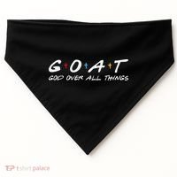 Goat God Over All Things Funny USA-Made Doggie Bandana thumb 0