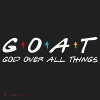 Goat God Over All Things Funny Beanie thumb 2