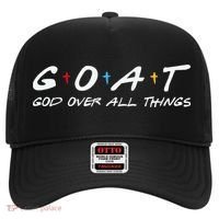 Goat God Over All Things Funny Hat thumb 0