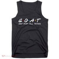 Goat God Over All Things Funny Tank Top thumb 0