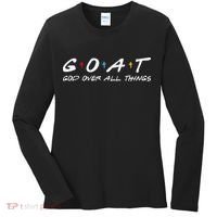 Goat God Over All Things Funny Women's Long Sleeve Shirt thumb 0