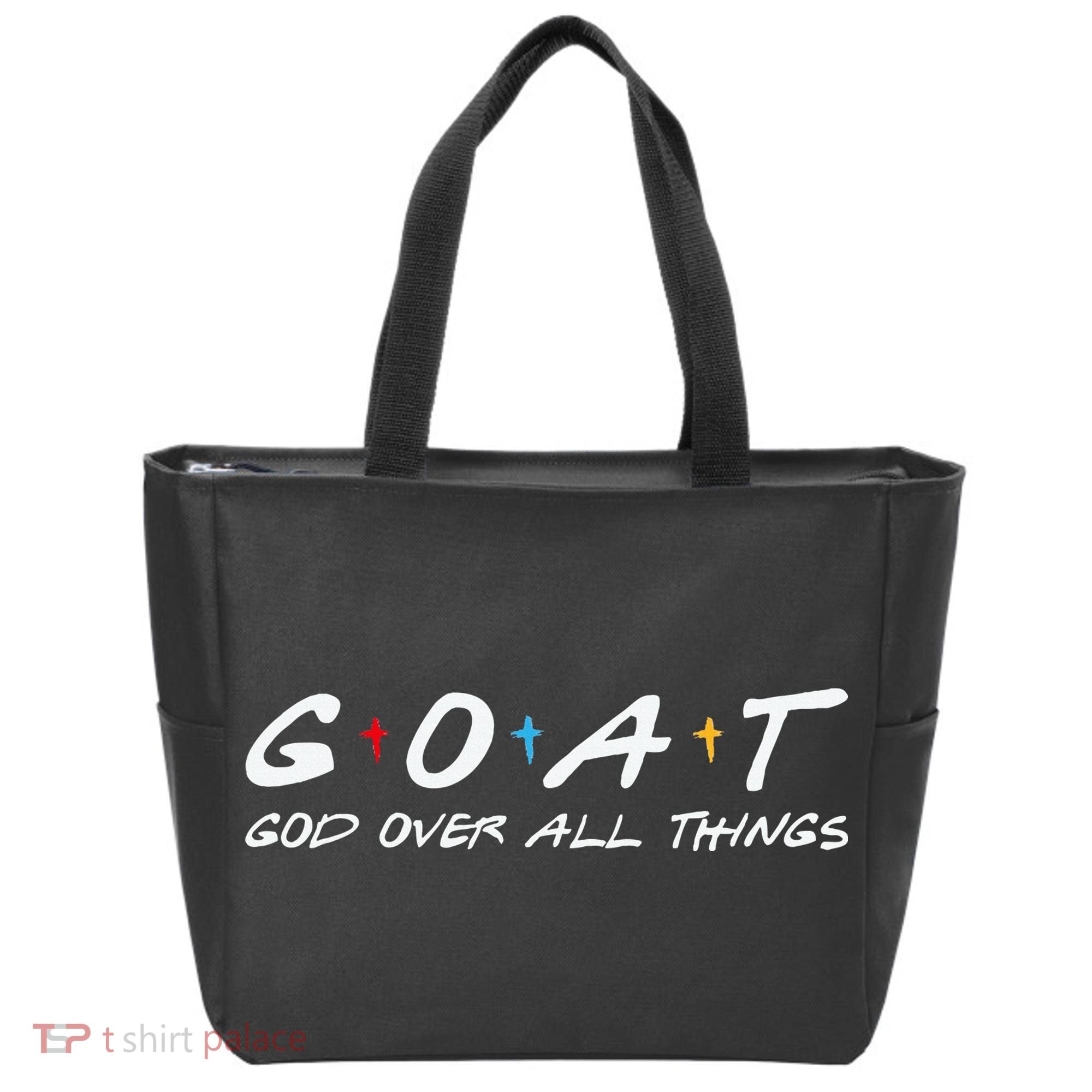 Goat God Over All Things Funny Tote Bag