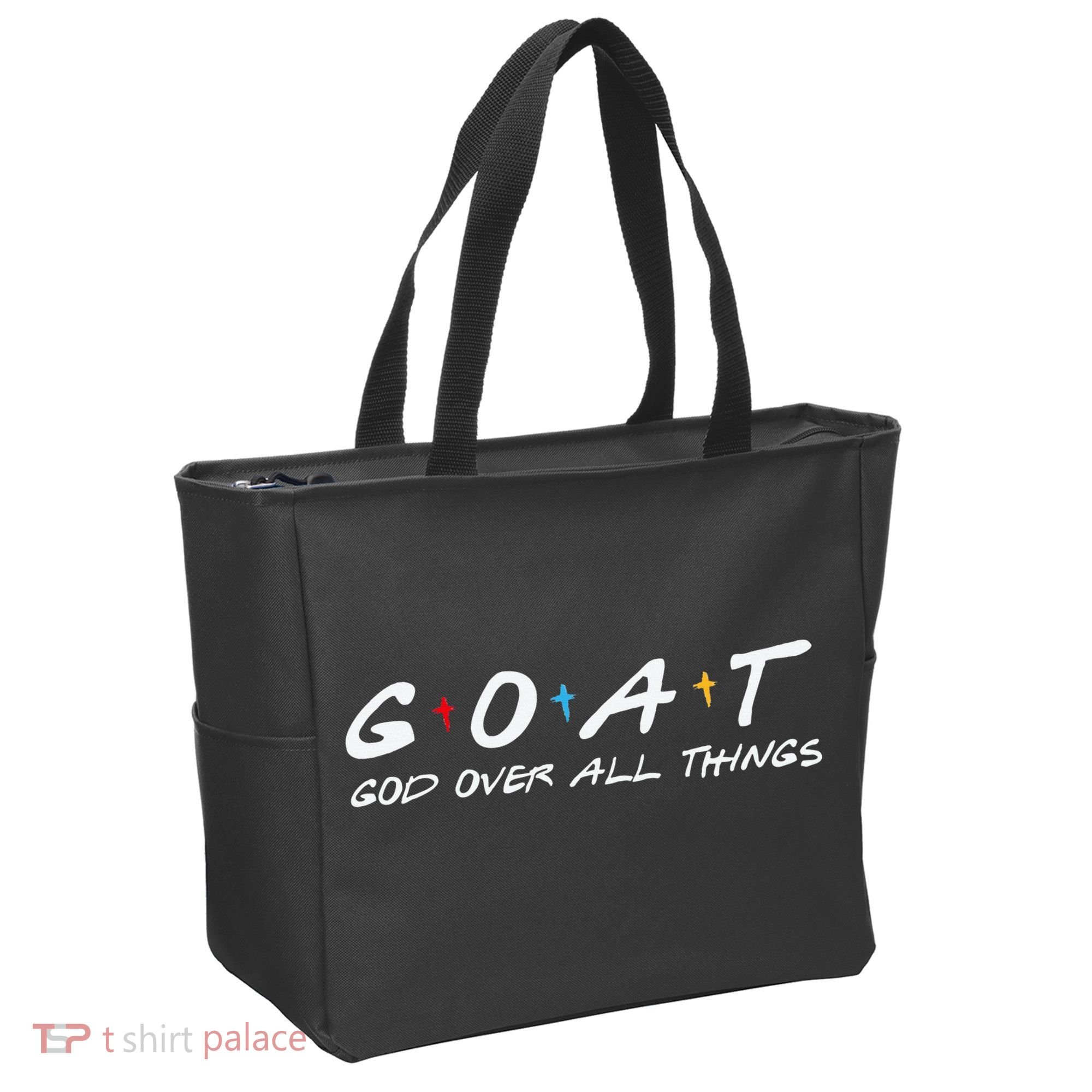 Goat God Over All Things Funny Tote Bag