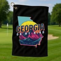 Georgia Georgia On My Mind Golf Towel thumb 1