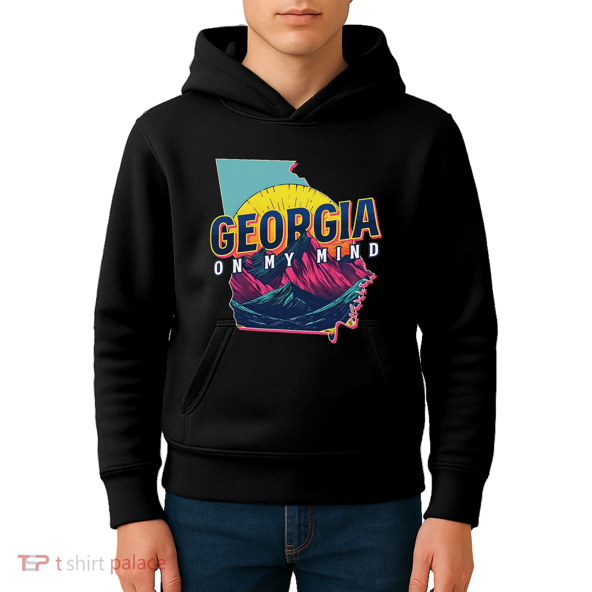 Georgia Georgia On My Mind Kids Hoodie