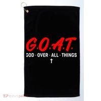 G.O.A.T. God Over All Things Funny Apparel Golf Towel thumb 0