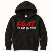 G.O.A.T. God Over All Things Funny Apparel Kids Hoodie thumb 0