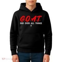 G.O.A.T. God Over All Things Funny Apparel Kids Hoodie thumb 4
