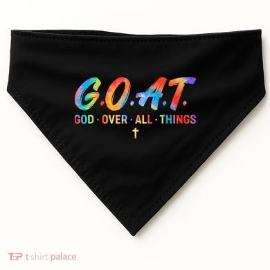 Goat God Over All Things USA-Made Doggie Bandana