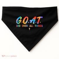 Goat God Over All Things USA-Made Doggie Bandana thumb 0
