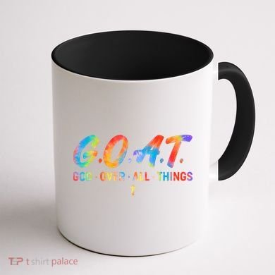 Goat God Over All Things Coffee Mug back