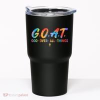 Goat God Over All Things Tumbler thumb 0