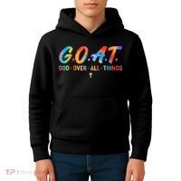 Goat God Over All Things Kids Hoodie thumb 4