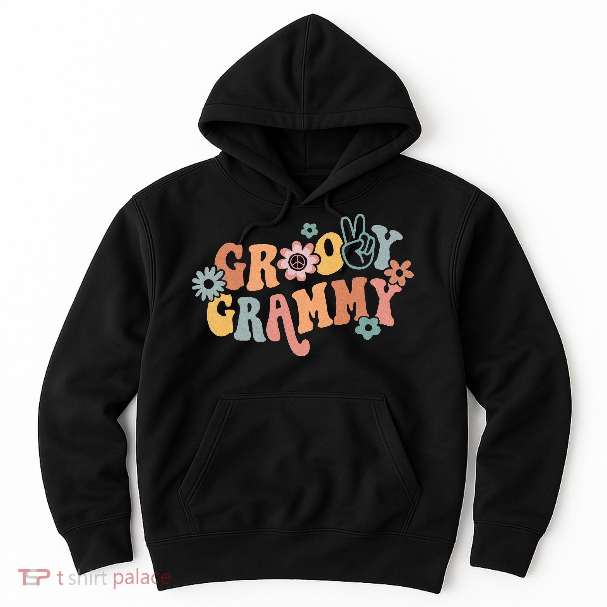 Groovy Grammy One Thankful Grammy Thanksgiving Christmas Hoodie