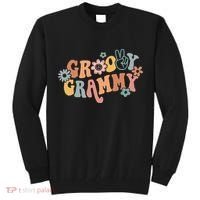 Groovy Grammy One Thankful Grammy Thanksgiving Christmas Tall Sweatshirt thumb 0