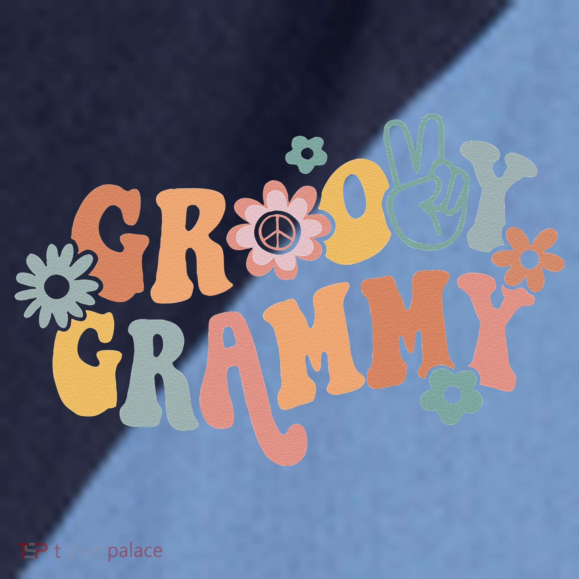 Groovy Grammy One Thankful Grammy Thanksgiving Christmas Raglan Baseball Sleeve Shirt
