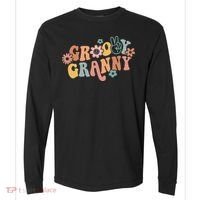 Groovy Granny One Thankful Granny Thanksgiving Christmas Comfort Colors Heavyweight Long Sleeve T-Shirt thumb 0
