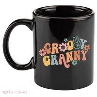 Groovy Granny One Thankful Granny Thanksgiving Christmas 11oz C Handle Ceramic Mug thumb 2