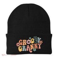 Groovy Granny One Thankful Granny Thanksgiving Christmas Beanie thumb 0