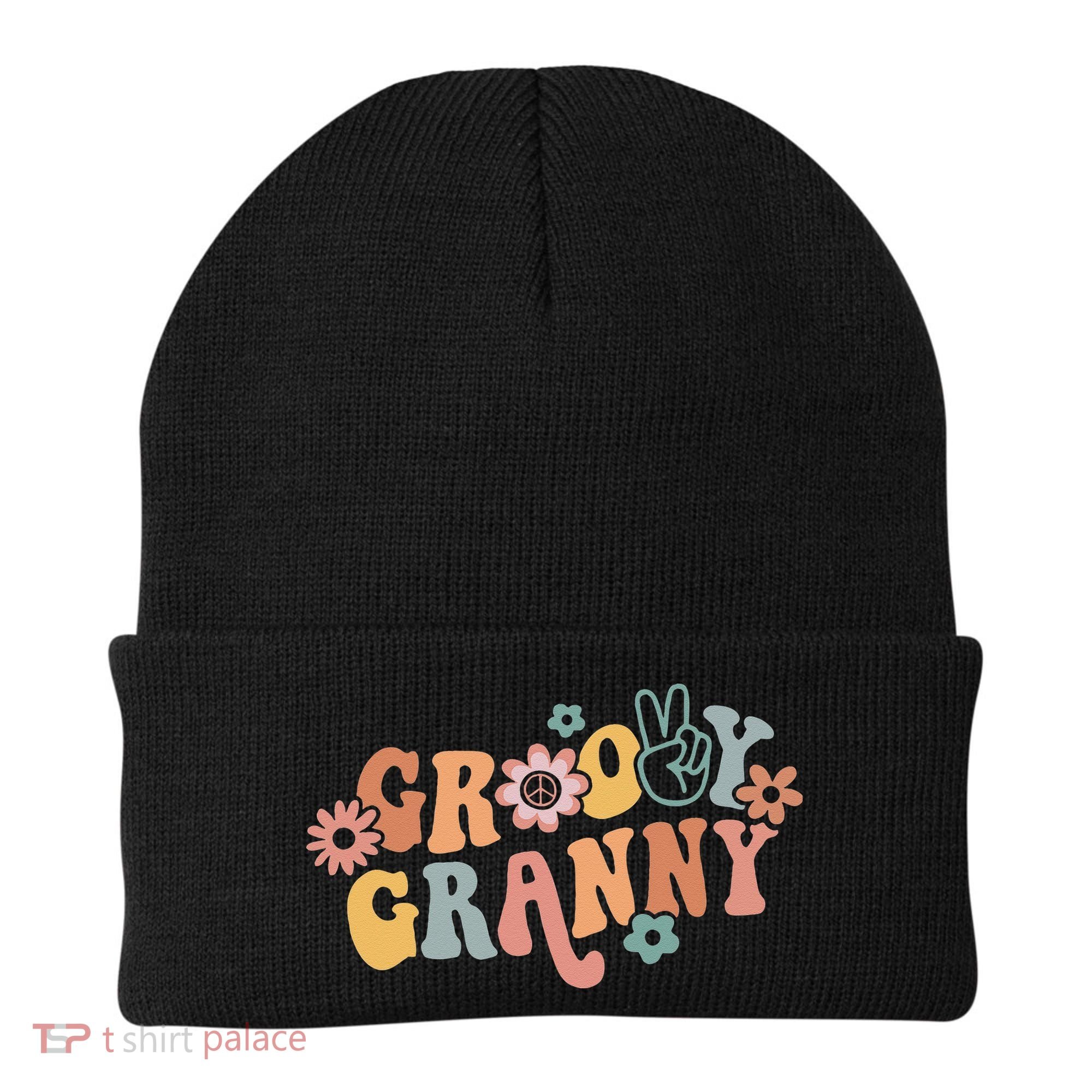 Groovy Granny One Thankful Granny Thanksgiving Christmas Beanie