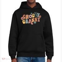 Groovy Granny One Thankful Granny Thanksgiving Christmas District V.I.T. Heavyweight Hoodie thumb 0