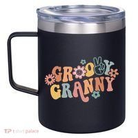 Groovy Granny One Thankful Granny Thanksgiving Christmas 12oz Stainless Steel Coffee Mug thumb 2