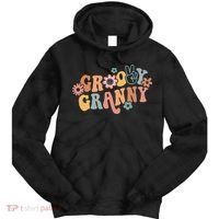 Groovy Granny One Thankful Granny Thanksgiving Christmas Tie Dye Hoodie thumb 0