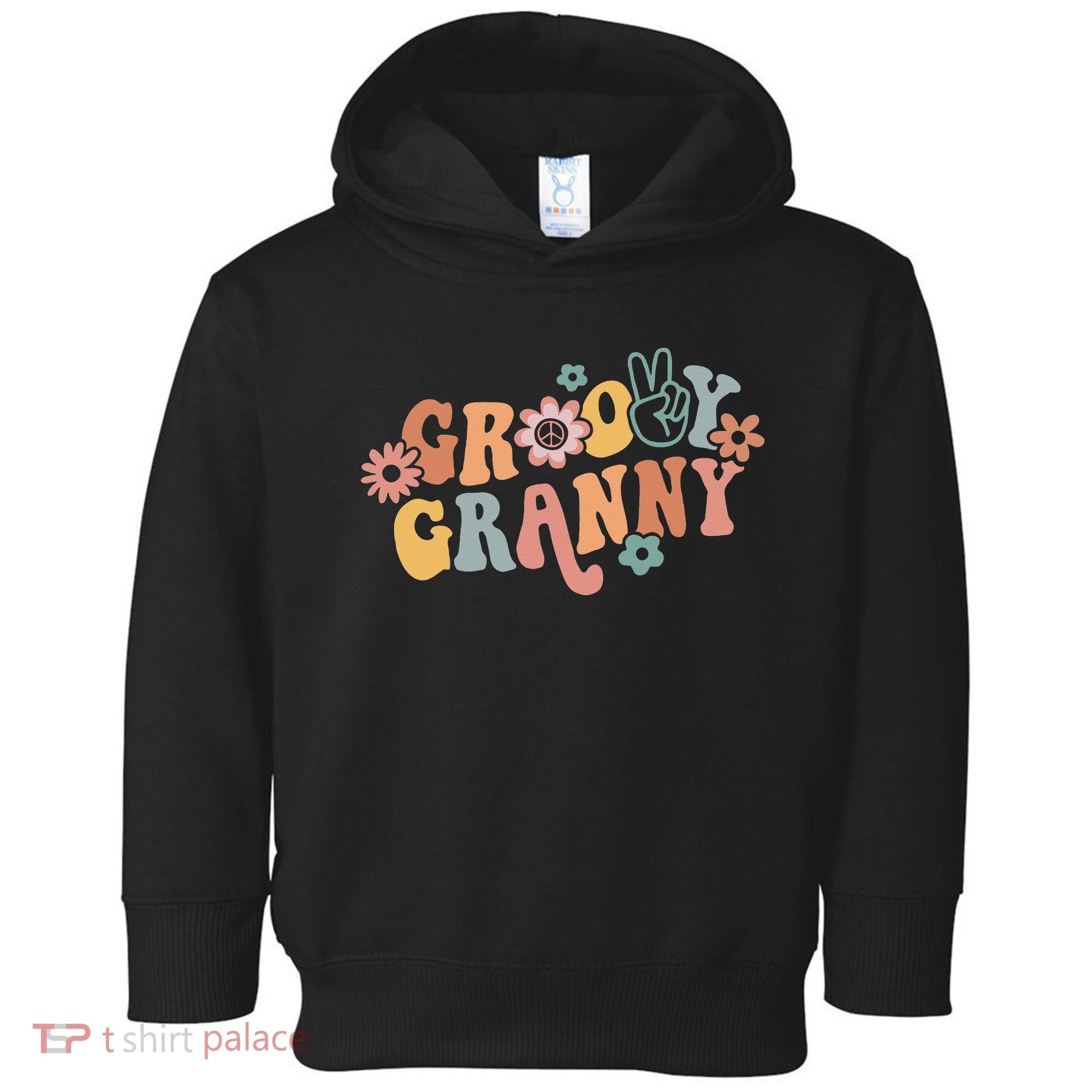 Groovy Granny One Thankful Granny Thanksgiving Christmas Toddler Hoodie