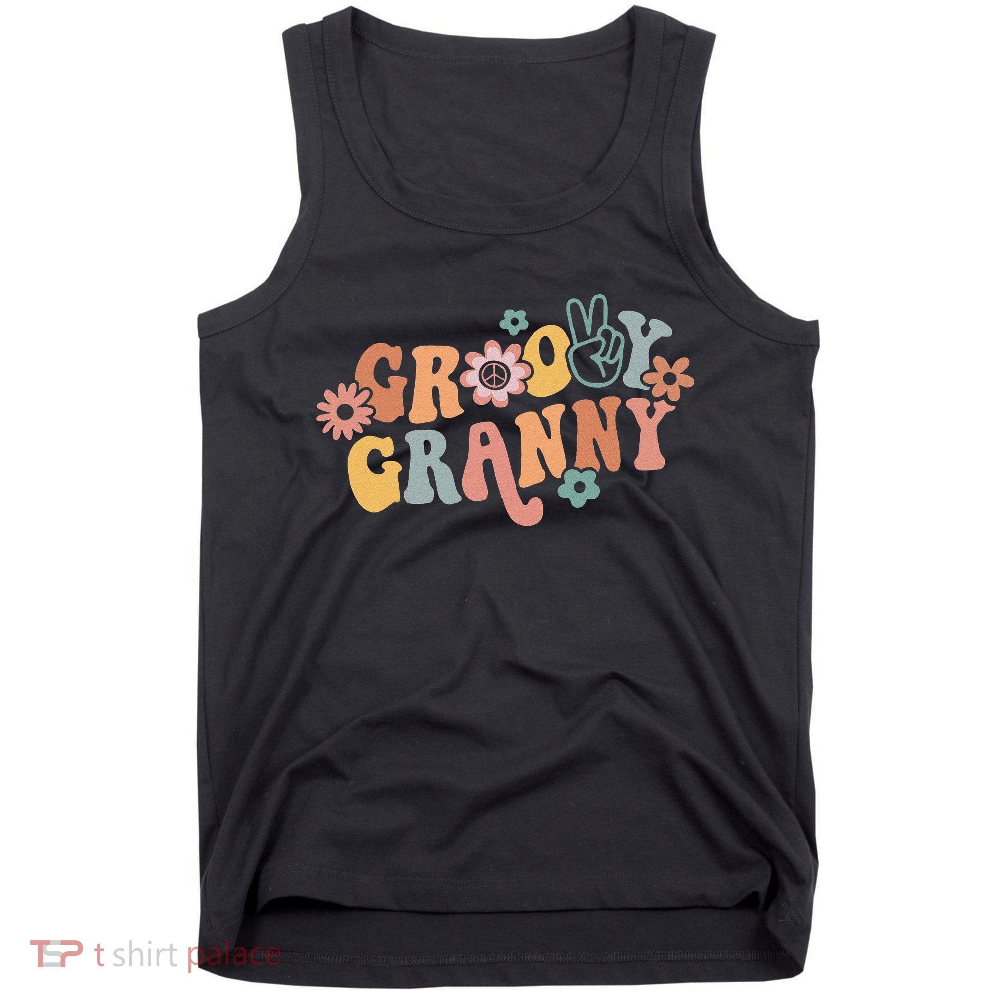 Groovy Granny One Thankful Granny Thanksgiving Christmas Tank Top