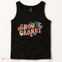 Groovy Granny One Thankful Granny Thanksgiving Christmas Tank Top thumb 2