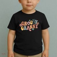 Groovy Granny One Thankful Granny Thanksgiving Christmas Toddler T-Shirt thumb 2