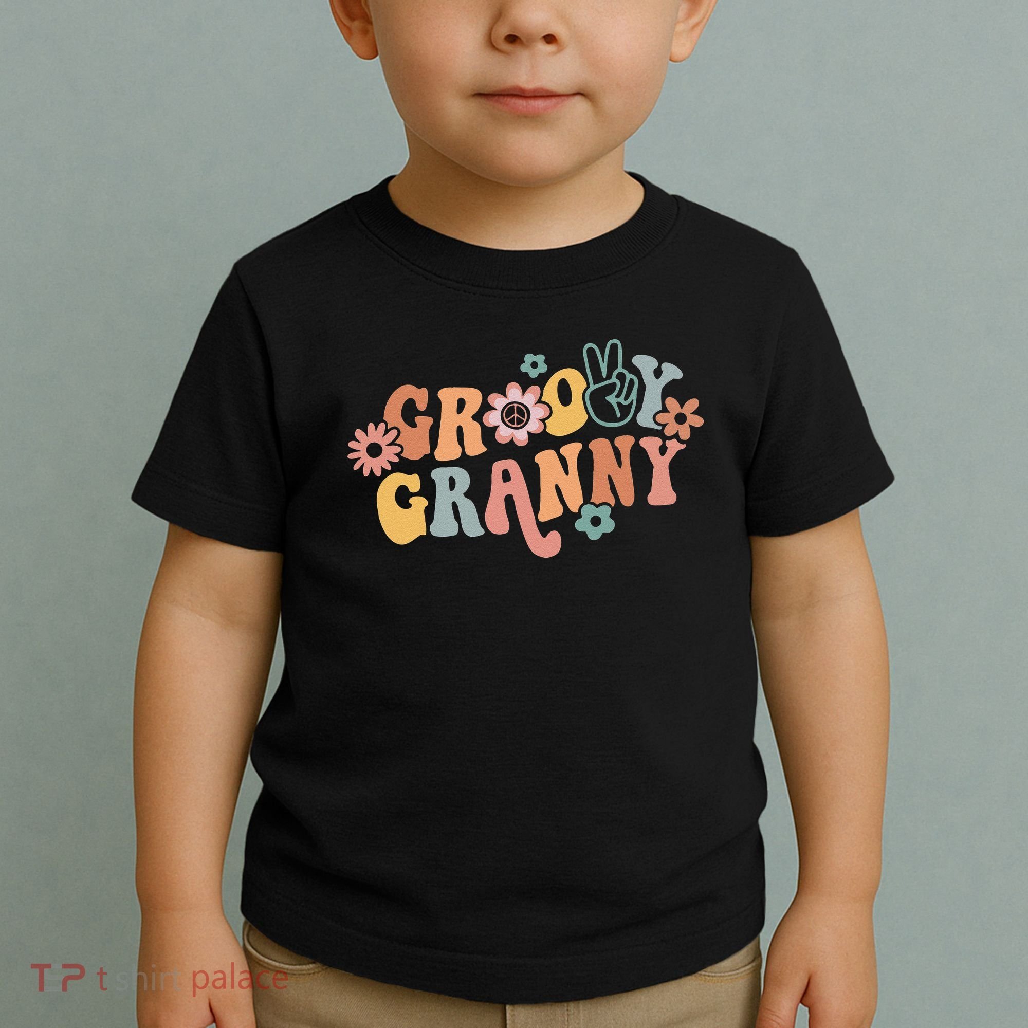 Groovy Granny One Thankful Granny Thanksgiving Christmas Toddler T-Shirt