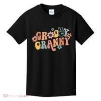 Groovy Granny One Thankful Granny Thanksgiving Christmas Kids T-Shirt thumb 0