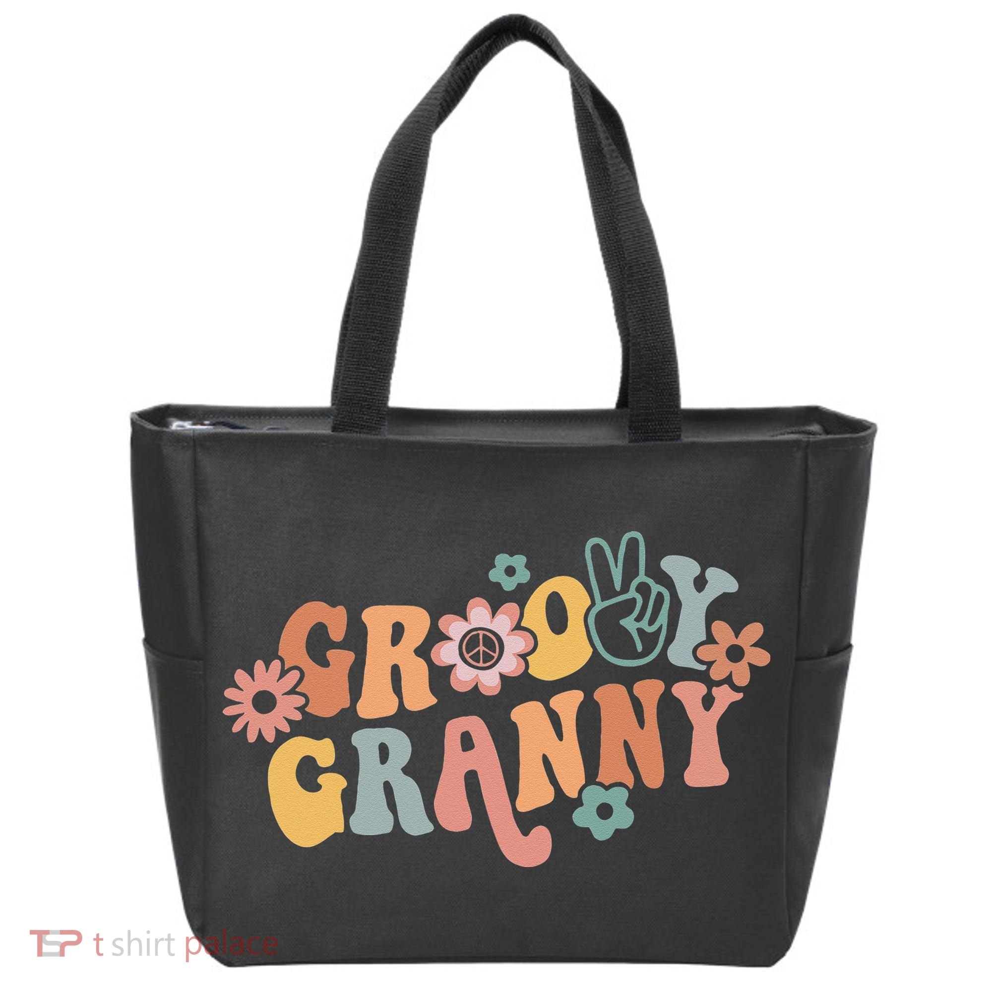 Groovy Granny One Thankful Granny Thanksgiving Christmas Tote Bag