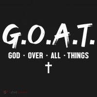 G.O.A.T God Over All Things Cross Christian Faith Sweatshirt thumb 3