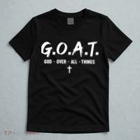 G.O.A.T God Over All Things Cross Christian Faith T-Shirt thumb 5