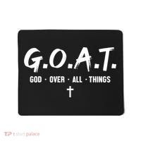 G.O.A.T God Over All Things Cross Christian Faith Mousepad thumb 0