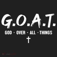 G.O.A.T God Over All Things Cross Christian Faith Hat thumb 2