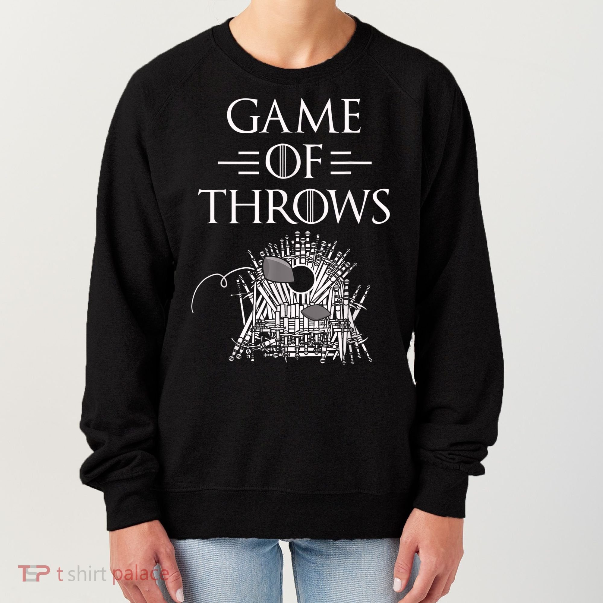 Great Game Of Throws Cornhole Bean Bag Toss Women's Sweatshirt