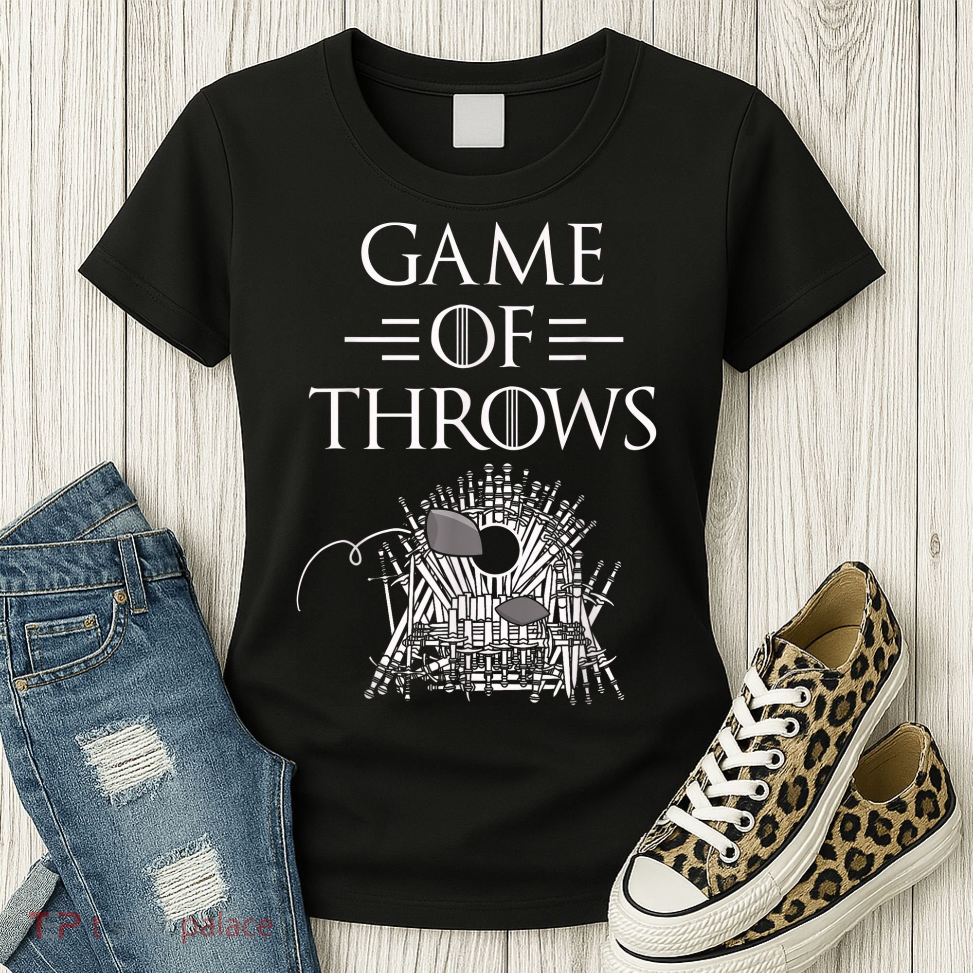 Great Game Of Throws Cornhole Bean Bag Toss Women's T-Shirt