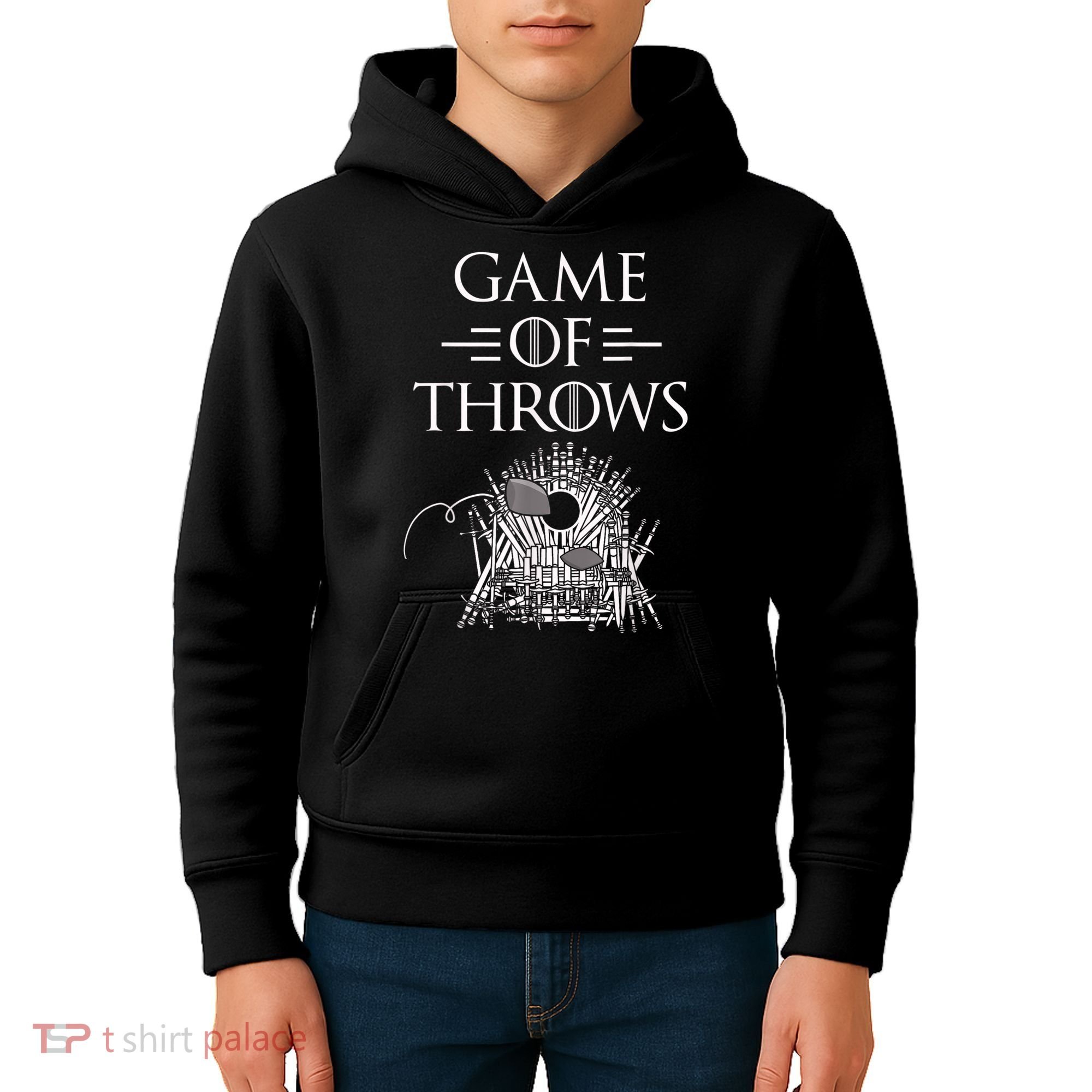 Great Game Of Throws Cornhole Bean Bag Toss Kids Hoodie