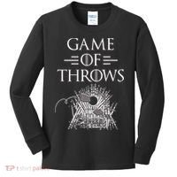 Great Game Of Throws Cornhole Bean Bag Toss Kids Long Sleeve Shirt thumb 0