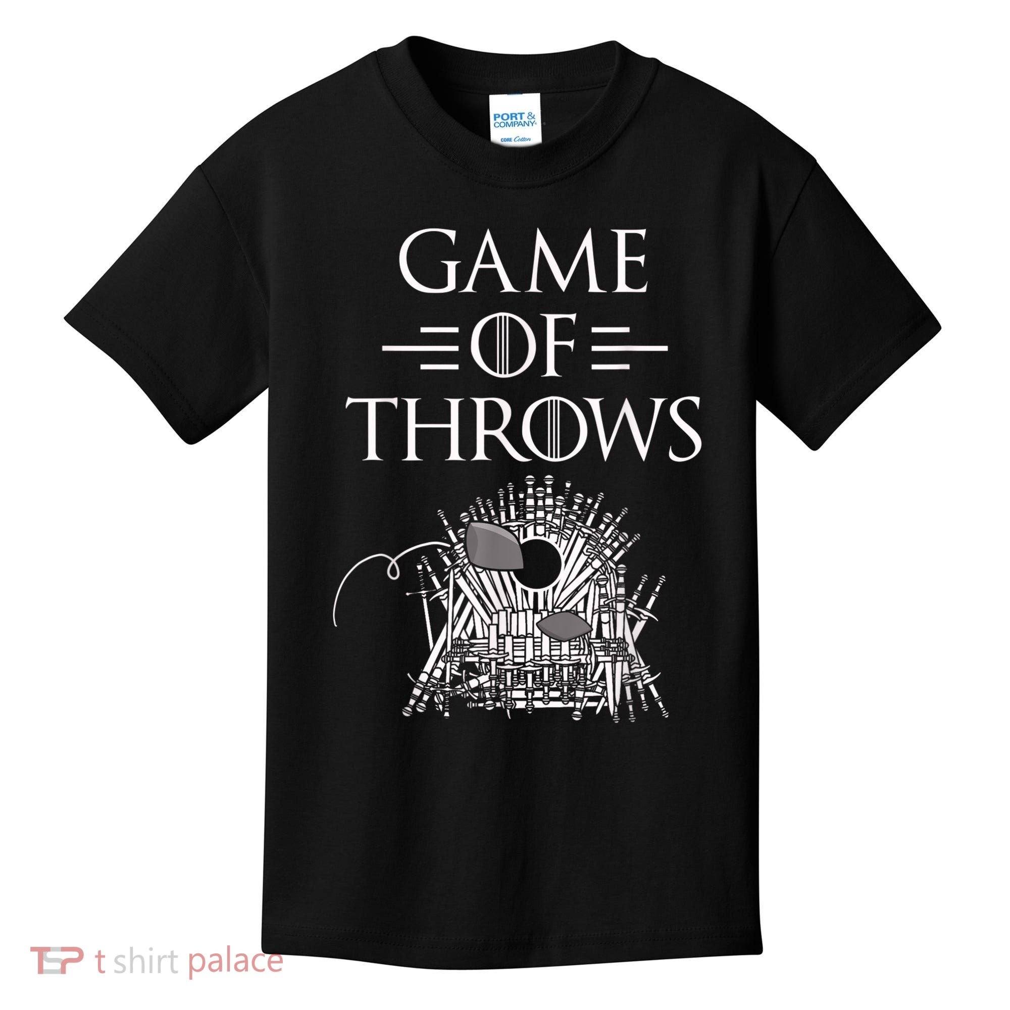 Great Game Of Throws Cornhole Bean Bag Toss Kids T-Shirt