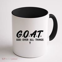 GOAT God Over All Things Coffee Mug thumb 1