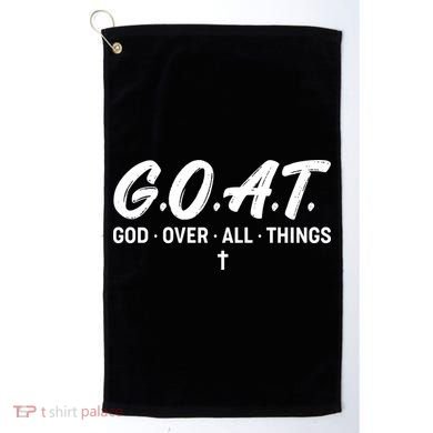 GOAT God Over All Things Golf Towel